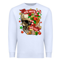 White sorta merry sorta scary Premium Sweatshirt - MaliasSmallBusiness