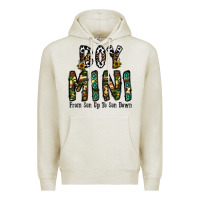 Oatmeal Heather boy mini from son up to son down Premium Hoodie - CowhideDigitalArt