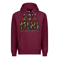 Burgundy boy mini from son up to son down Premium Hoodie - CowhideDigitalArt