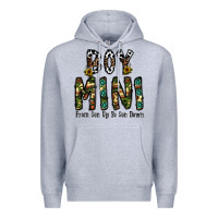 Heather Grey boy mini from son up to son down Premium Hoodie - CowhideDigitalArt
