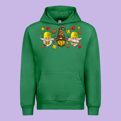 Softball Gnome Urban Hoodie Designed By Hra Design Shop