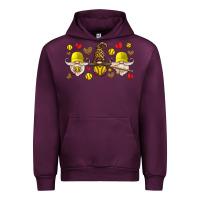 Mauve Wine softball gnome Urban Hoodie - HRA Design Shop