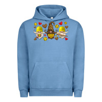 Pigment Pebble Blue softball gnome Urban Hoodie - HRA Design Shop