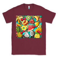 Burgundy summer fruits Classic Tee - BarkalooDesign