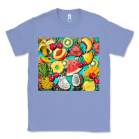 Colony Blue summer fruits Classic Tee - BarkalooDesign