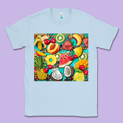 Summer Fruits Classic Tee Designed By Barkaloodesign