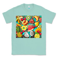Seafoam summer fruits Classic Tee - BarkalooDesign