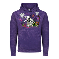 Cloud Purple halloween cow and ghosts Vintage Hoodie - AdoDesignShop