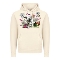 Vintage Artic halloween cow and ghosts Vintage Hoodie - AdoDesignShop