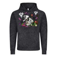 Vintage Black halloween cow and ghosts Vintage Hoodie - AdoDesignShop