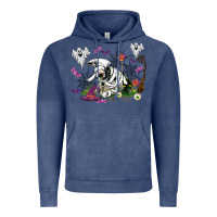 Halloween Cow And Ghosts Vintage Hoodie | Teevron