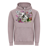 Vintage Zinc halloween cow and ghosts Vintage Hoodie - AdoDesignShop
