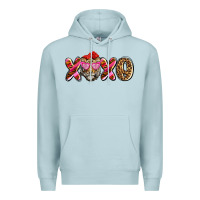 Blue Mist xoxo tiger olivia Premium Hoodie - OliviaCreatesArt