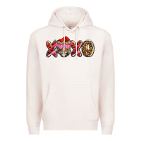 Pale Pink xoxo tiger olivia Premium Hoodie - OliviaCreatesArt
