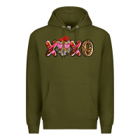 Army Green xoxo tiger olivia Premium Hoodie - OliviaCreatesArt