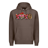 Coffee xoxo tiger olivia Premium Hoodie - OliviaCreatesArt