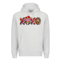 Dove Grey xoxo tiger olivia Premium Hoodie - OliviaCreatesArt