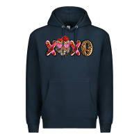 Navy xoxo tiger olivia Premium Hoodie - OliviaCreatesArt