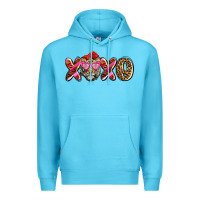 Ocean Blue xoxo tiger olivia Premium Hoodie - OliviaCreatesArt