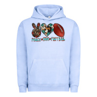 Pigment Grape Ice peace love football Urban Hoodie - CowhideDigitalArt