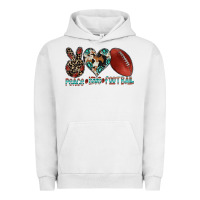 Pigment Lunar Rock peace love football Urban Hoodie - CowhideDigitalArt