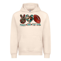 Sandshell peace love football Urban Hoodie - CowhideDigitalArt