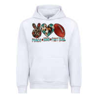 White peace love football Urban Hoodie - CowhideDigitalArt