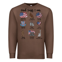 Chestnut god says i am Premium Sweatshirt - MaliasSmallBusiness