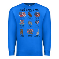 True Royal god says i am Premium Sweatshirt - MaliasSmallBusiness