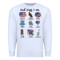 White god says i am Premium Sweatshirt - MaliasSmallBusiness