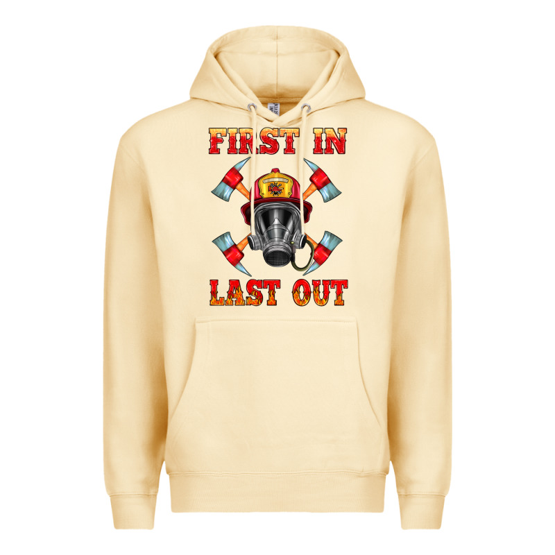 Firefighter Face Mask With Axes Premium Hoodie by HRA Design Shop | Teevron