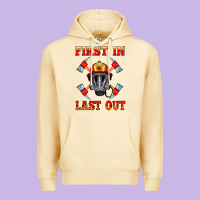 Firefighter Face Mask With Axes Premium Hoodie Designed By Hra Design Shop