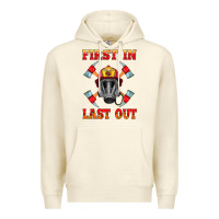 Sandshell firefighter face mask with axes Premium Hoodie - HRA Design Shop