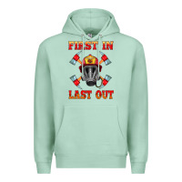 Seafoam firefighter face mask with axes Premium Hoodie - HRA Design Shop
