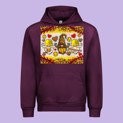 Softball Gnome Urban Hoodie Designed By Hra Design Shop