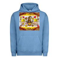 Pigment Pebble Blue softball gnome Urban Hoodie - HRA Design Shop
