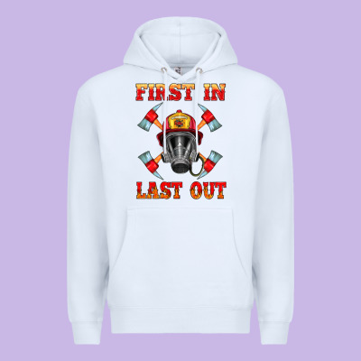 Firefighter Face Mask With Axes Premium Hoodie Designed By Hra Design Shop