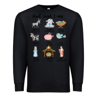 Black god says i am Premium Sweatshirt - MaliasSmallBusiness