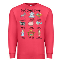 Cardinal god says i am Premium Sweatshirt - MaliasSmallBusiness