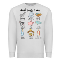Dove Grey god says i am Premium Sweatshirt - MaliasSmallBusiness