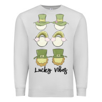 Dove Grey lucky vibes Premium Sweatshirt - MaliasSmallBusiness