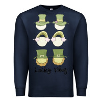 Navy lucky vibes Premium Sweatshirt - MaliasSmallBusiness