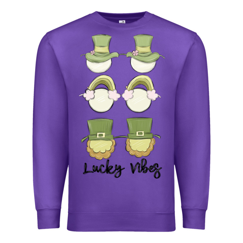 Lucky Vibes Premium Sweatshirt by MaliasSmallBusiness | Teevron