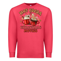 Cardinal hot cocoa and christmas movies Premium Sweatshirt - MaliasSmallBusiness
