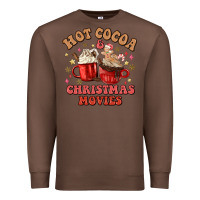 Chestnut hot cocoa and christmas movies Premium Sweatshirt - MaliasSmallBusiness