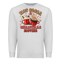 Dove Grey hot cocoa and christmas movies Premium Sweatshirt - MaliasSmallBusiness