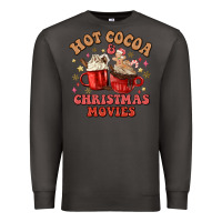 Smoke hot cocoa and christmas movies Premium Sweatshirt - MaliasSmallBusiness