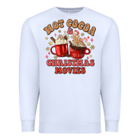 White hot cocoa and christmas movies Premium Sweatshirt - MaliasSmallBusiness