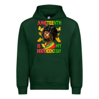 Forest Green juneteenth is my independence day Urban Hoodie - HRA Design Shop