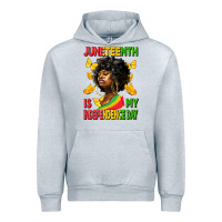 Heather Grey juneteenth is my independence day Urban Hoodie - HRA Design Shop